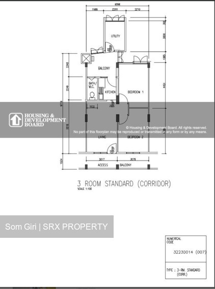 Blk 26 Jalan Klinik (Bukit Merah), HDB 3 Rooms #529065261